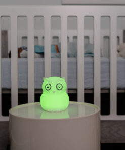 B HIBU Lifestyle Green light Toy in front of bed on chair